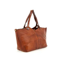 Femme CAMPOMAGGI Sacs À Main-- Cabas Grande - Cognac