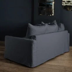 MERCI Canapés Convertibles Merci|Canapés Merci-Canapé convertible 3 places - Bleu Pétrole -