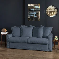 MERCI Canapés Convertibles Merci|Canapés Merci-Canapé convertible 3 places - Bleu de Nîmes -