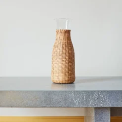 1020 MANSES DESIGN Maison De Campagne|Carafes-Carafe en verre et rotin