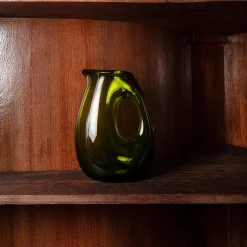 216 POLS POTTEN Carafes-Carafe en verre soufflé - Olive