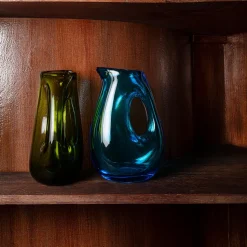 216 POLS POTTEN Carafes-Carafe en verre soufflé - Olive