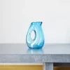 216 POLS POTTEN Carafes-Carafe en verre soufflé- Turquoise