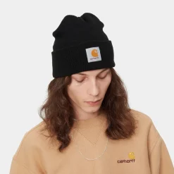 Homme Carhartt WIP Bonnets-- Bonnet Short Watch - Noir