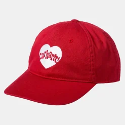 Femme Carhartt WIP Casquettes & Bobs|Casquettes & Bobs-- Casquette Amour - Rouge