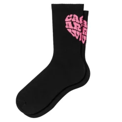 Femme CARHARTT Chaussettes|Chaussettes-WIP - Chaussettes Heartbreaker - Noir