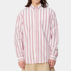 Homme Carhartt Wip Chemises-- Chemise Dillion - Rose