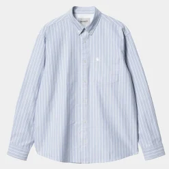 Homme Carhartt WIP Chemises-- Chemise Dowlen - Bleu