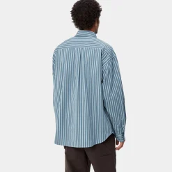 Homme Carhartt WIP Chemises-- Chemise Ligety - Bleu