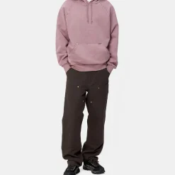Homme Carhartt WIP Pantalons-- Double Knee Pant - Tabac