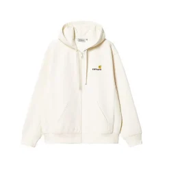 Homme Carhartt WIP Sweats-- Gilet Zip à capuche - Blanc