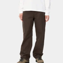 Femme Carhartt Wip Pantalons-- Pantalon Pierce Straight - Marron