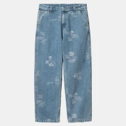 Homme Carhartt WIP Pantalons-- Pantalon Stamp - Bleu