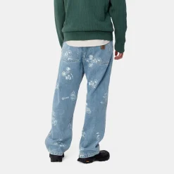 Homme Carhartt WIP Pantalons-- Pantalon Stamp - Bleu
