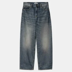 Femme Carhartt WIP Pantalons-- Pantalon W' Brandon - Bleu lavé