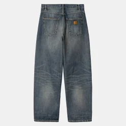 Femme Carhartt WIP Pantalons-- Pantalon W' Brandon - Bleu lavé
