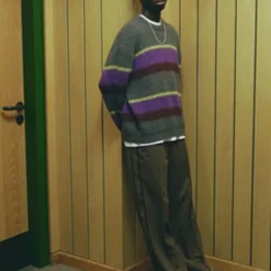 Homme Carhartt WIP Mailles-- Pull Merton - Violet