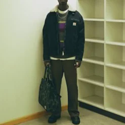 Homme Carhartt WIP Mailles-- Pull Merton - Violet