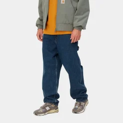 Homme Carhartt WIP Jeans-- Single Knee Pant - Bleu
