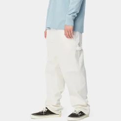 Homme Carhartt Wip Pantalons-- Single Knee Pant - Blanc