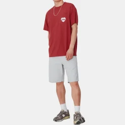 Homme Carhartt WIP T-shirts-- T-Shirt Amour - Rouge