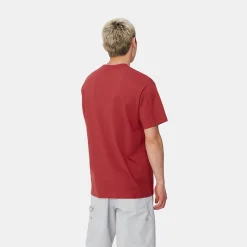 Homme Carhartt WIP T-shirts-- T-Shirt Amour - Rouge