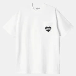 Homme Carhartt WIP T-shirts-- T-Shirt Amour - Blanc