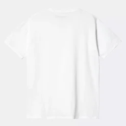 Femme Carhartt WIP T-shirts-- T-Shirt Pocket - Blanc