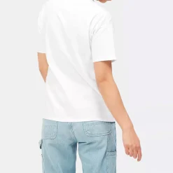 Femme Carhartt WIP T-shirts-- T-Shirt Pocket - Blanc