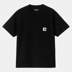 Femme Carhartt WIP T-shirts-- T-Shirt Pocket - Noir