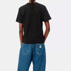 Femme Carhartt WIP T-shirts-- T-Shirt Pocket - Noir