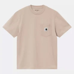 Femme Carhartt WIP T-shirts-- T-Shirt Pocket - Fleur de sel