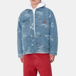 Homme Carhartt WIP Vestes-- Veste Stamp - Bleu