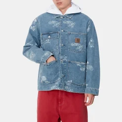 Homme Carhartt WIP Vestes-- Veste Stamp - Bleu