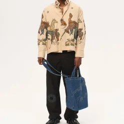 Homme CARNE BOLLENTE Chemises-- Chemise Moonlight Fauna - Beige