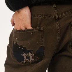 Homme CARNE BOLLENTE L'esprit Merci|Pantalons-- Pantalon Under the Moon - Marron