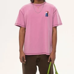 Homme CARNE BOLLENTE T-shirts-- T-Shirt Chic Cheek in Paris - Rose