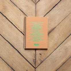 1407 IMPRIMERIE DU MARAIS Écriture-Carnet A5 à spirale - Kraft & Vert