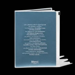 960 MARKS KAMOI Écriture-Carnet Merci - Bleu Azur