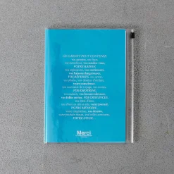 960 MARKS KAMOI Écriture|L'esprit Merci-Carnet Merci - Bleu canard