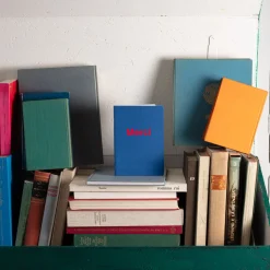 2962 BRANDBOOK Écriture-Carnet Merci - Bleu Marin et Rouge