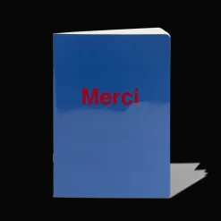 2962 BRANDBOOK Écriture-Carnet Merci - Bleu Marin et Rouge