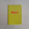 2962 BRANDBOOK Écriture-Carnet Merci - Kaki et Rouge