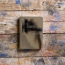 2962 BRANDBOOK Écriture-Carnet Merci - Métal Argent