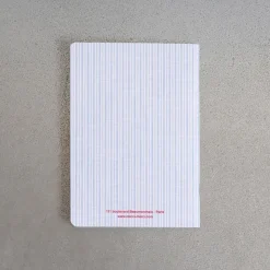 2962 BRANDBOOK Écriture-Carnet Merci - Rayures Bleu Tyrrhénien et Rouge