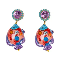 Femme CASHFANA Boucles D'oreilles-- Boucles d'oreilles Pececito