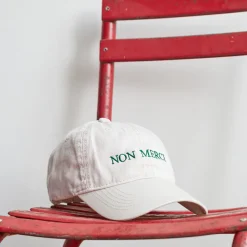 Femme M05 Casquettes & Bobs|Casquettes & Bobs-Casquette unisexe brodée Non Merci - Écru