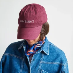 Femme HOHO COCO L'esprit Merci|Casquettes & Bobs-Casquette unisexe brodée Non Merci - Bordeaux