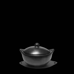 1950 INDIGENA Maison De Campagne|Poêles & Casseroles-Casserole ovale en argile - Noir