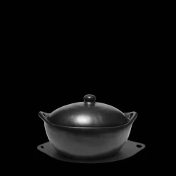 1950 INDIGENA Maison De Campagne|Poêles & Casseroles-Casserole ovale en argile - Noir